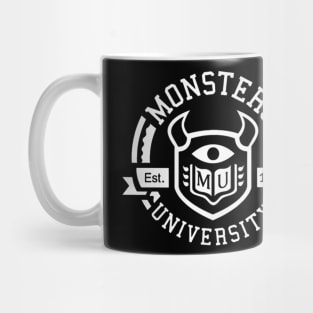 White Monster University Mug